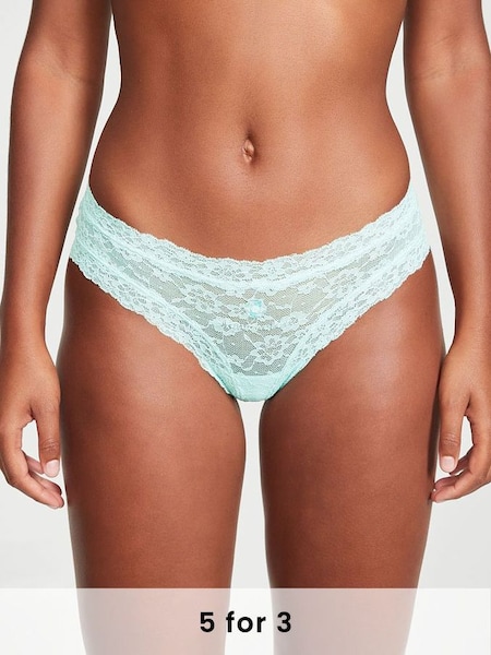 Crystalline Birthstone Embroidery Cheeky Lace Knickers (P57948) | £14