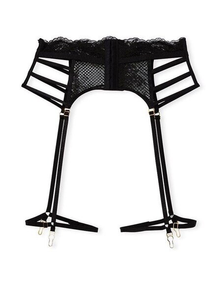 Black Fishnet Suspenders (P69331) | £35