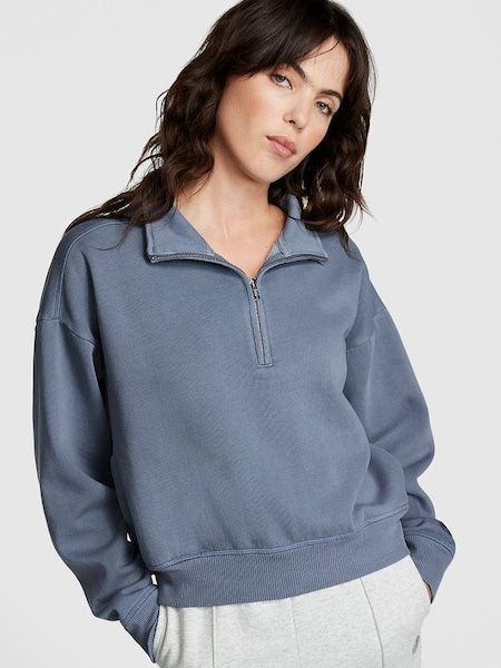Dusty Iris Blue Fleece Sweatshirt (P75095) | £50