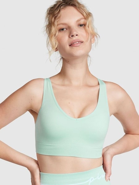Opal Blue Non Wired Lightly Lined Seamless Air Sports Bra (P75117) | £30
