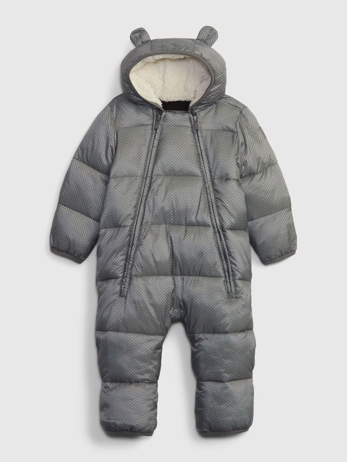 Gap down store puffer snowsuit