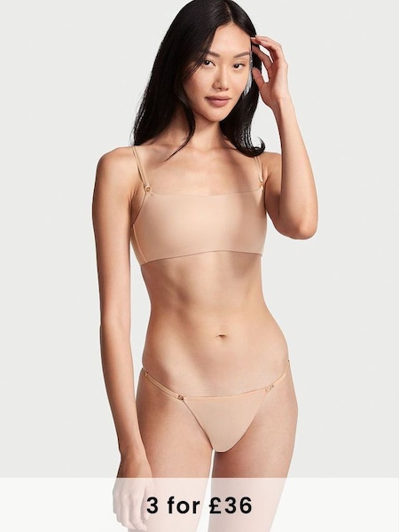 Champagne Nude Smooth Thong Knickers (P75818) | £14