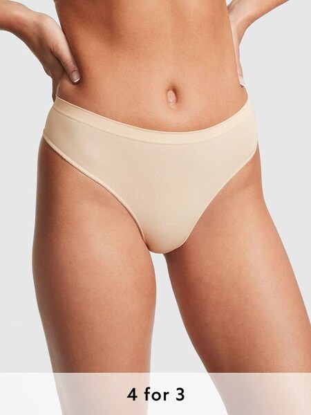 Nude Seamless Thong Knickers (P82925) | £9