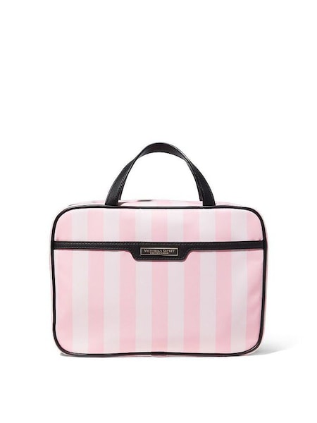 Pink Iconic Stripe Jetsetter Hanging Cosmetic Case (P85107) | £35