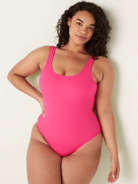 Capri Pink Scoop One Piece Swimsuit (P86040) | £46