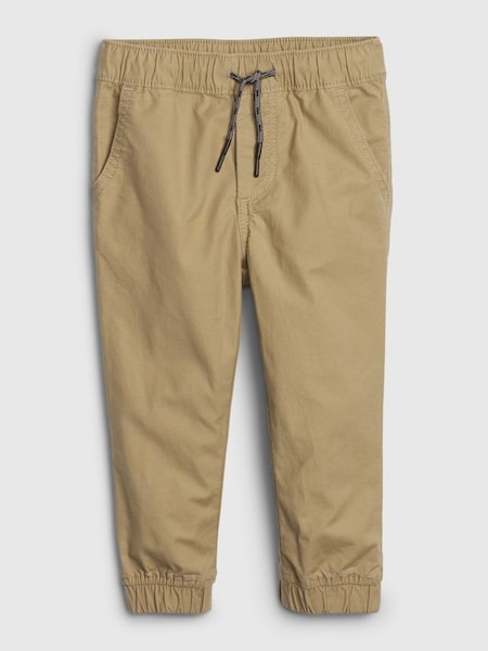 Beige Everyday Cuffed Chino Pull On Joggers (P89356) | £15