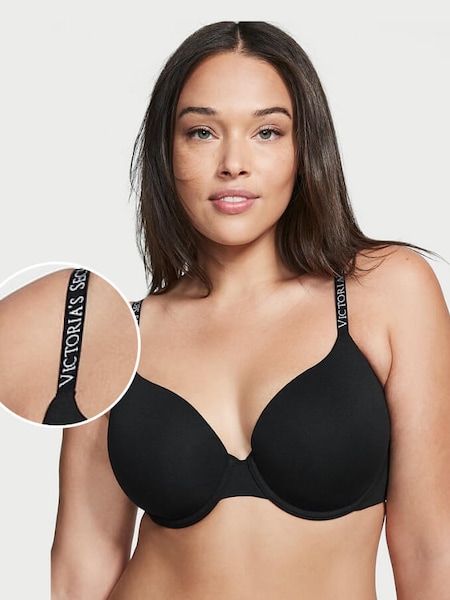 Black Smooth Lightly Lined Full Cup Bra (P90946) | £35