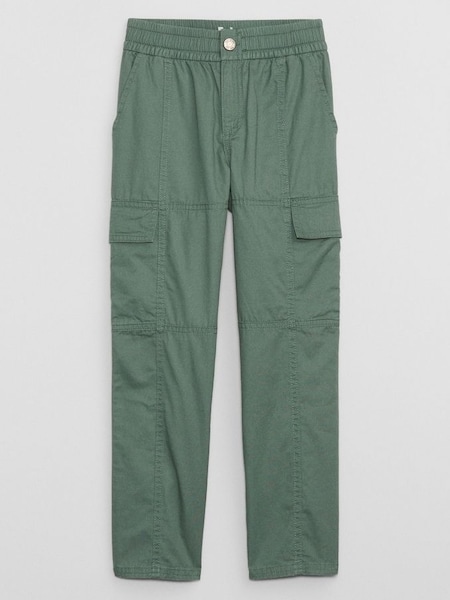 Green Twill Cargo Trousers with Washwell (5-14yrs) (P91364) | £25