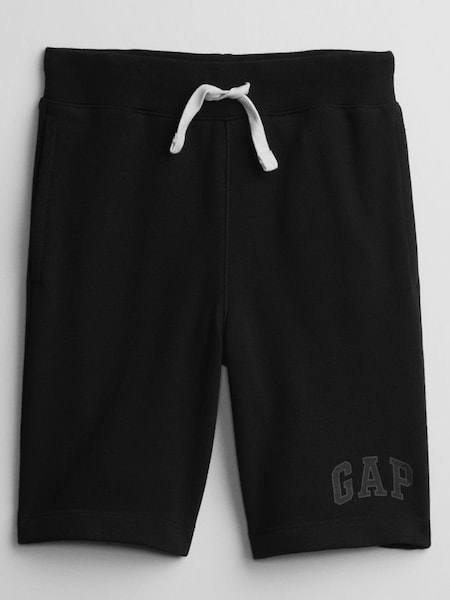 Black Pull On Logo Jogger Shorts (4-13yrs) (P92440) | £15