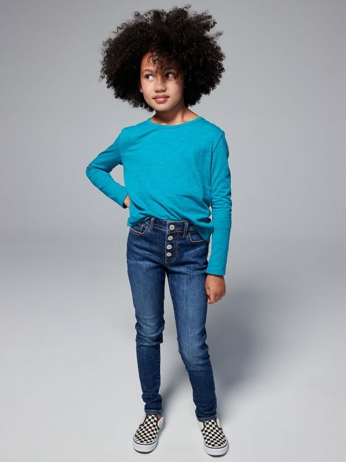 Little girl 2024 high waisted jeans