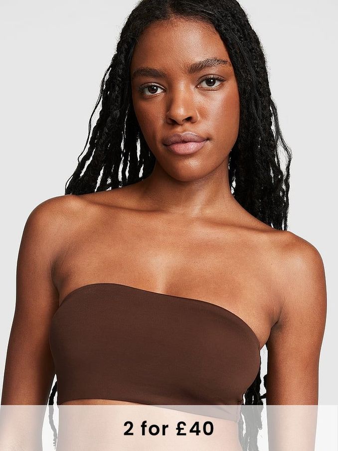 Brown bralette crop top best sale