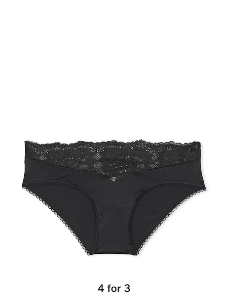 Black Lace Waist Hipster Knickers (P96004) | £14