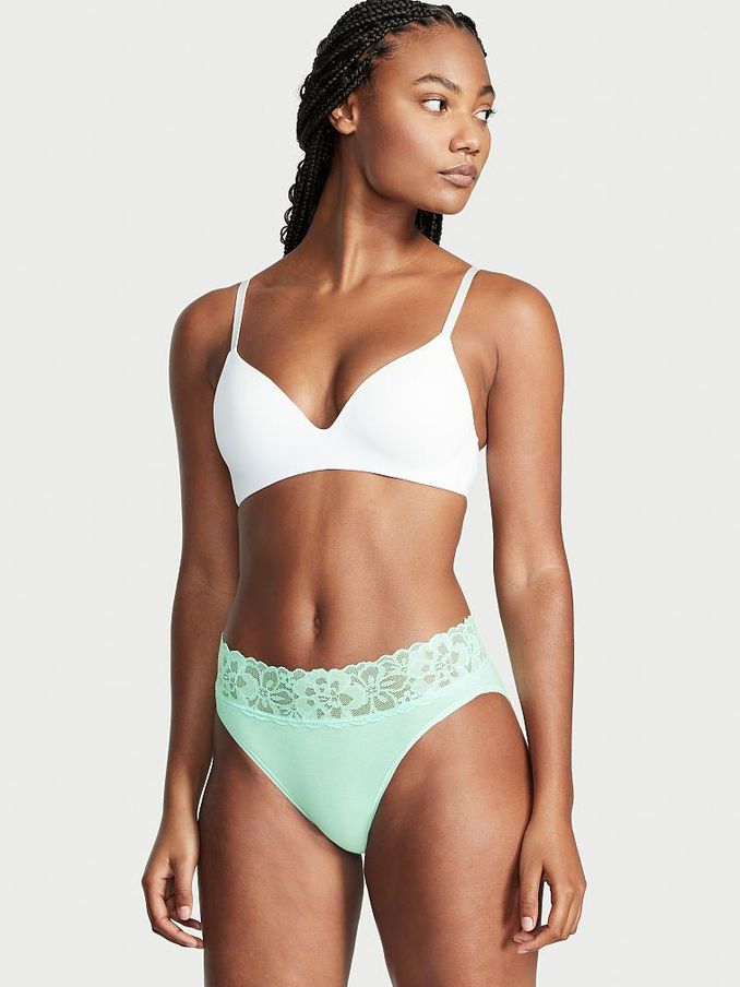 Celadon green cheap and floral bikini