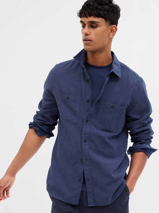 Buy Men s 100 Cotton Sale Shirts Online Gap UK