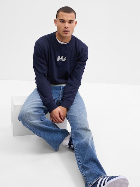 Blue Logo Crew Neck Long Sleeve Sweatshirt (P96940) | £35