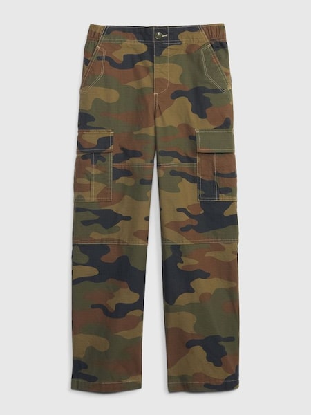 Green Parachute Cargo Trousers (4-13yrs) (P98797) | £30