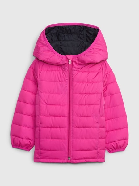 Pink Water Resistant Recycled Lightweight Puffer Jacket (P98801) | £30