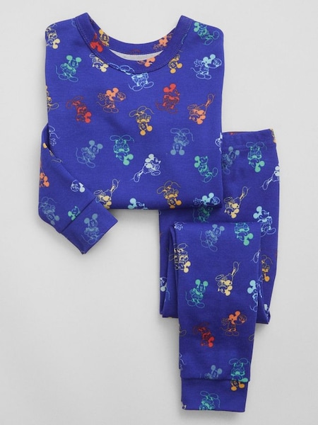 Blue Disney Mickey Mouse Organic Cotton Pyjama Set (P98803) | £20