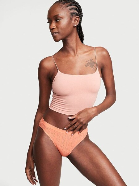 Lipsmacker Orange Seamless Textured Bikini Knickers (Q03126) | £4