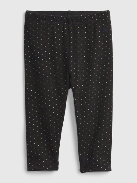 Black Organic Cotton Mix and Match Printed Leggings (Q09107) | £8