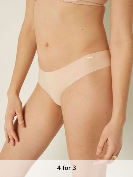 Beige Nude Thong Smooth No Show Knickers (Q09130) | £9
