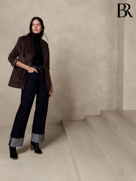 Banana Republic Brown Ama Italian Corduroy Blazer (Q10180) | £235