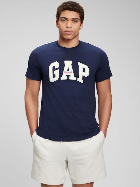 Blue Gap Logo Short Sleeve Crew Neck T-Shirt (Q13446) | £18
