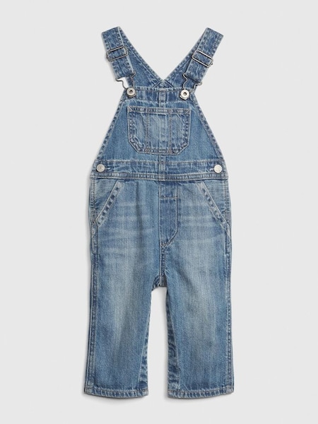 Blue Denim Baby Dungarees (Q13473) | £17