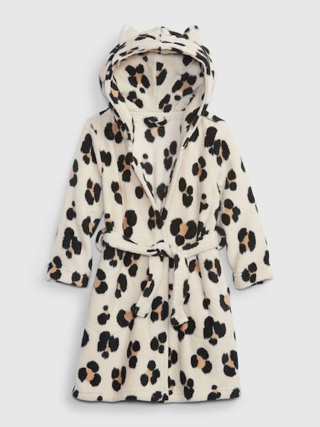 Cream Leopard Print Dressing Gown (Q13831) | £25