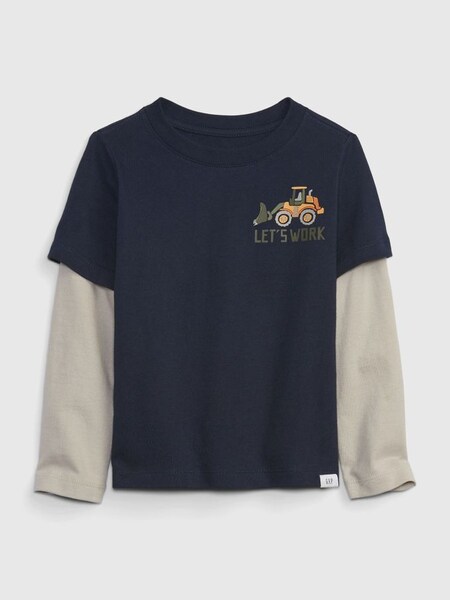 Blue Diggers Graphic Long Sleeve T-Shirt (Q13832) | £14