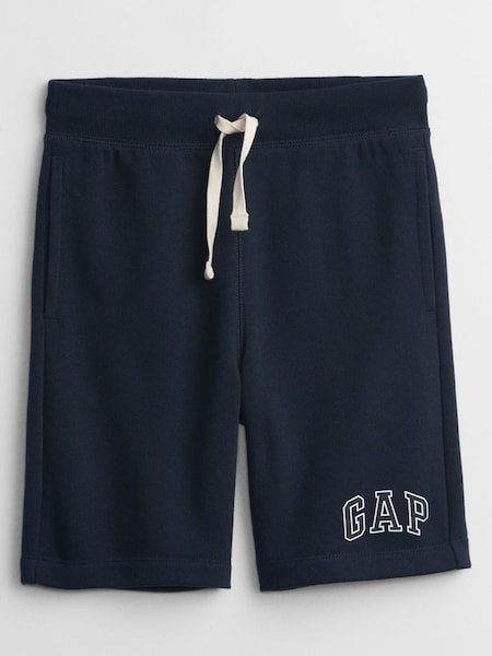 Navy Blue Pull On Jogger Logo Shorts (Q16563) | £15