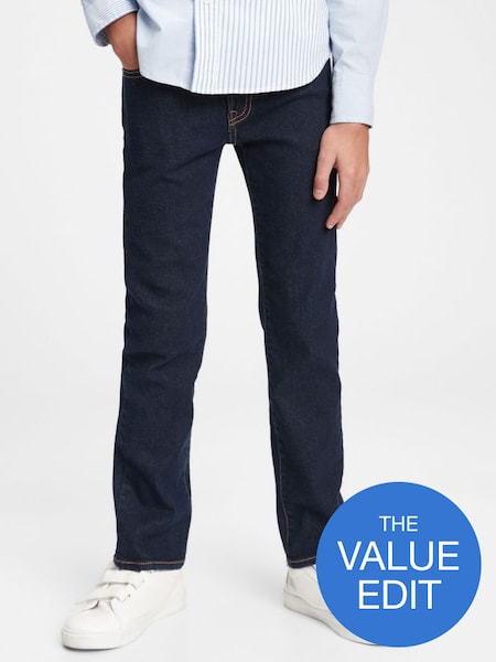 Dark Wash Blue Classic Straight Jeans (5-16yrs) (Q16866) | £18 - £25