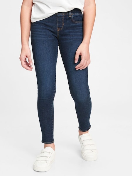 Dark Wash Blue Pull-On Jeggings with Max Stretch (Q17238) | £20