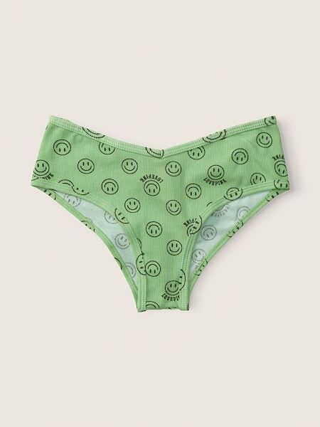 Soft Jade Green Cotton Cheeky Knickers (Q19379) | £4