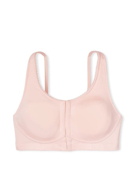 Purest Pink Front Fastening Post Surgery Unlined Bra (Q19876) | £39