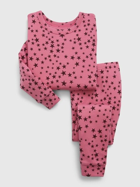 Pink Organic Cotton Print Pyjama Set (Q20199) | £18