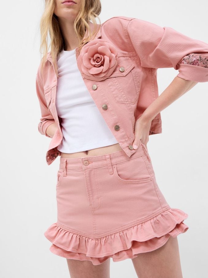 Long denim top skirt gap