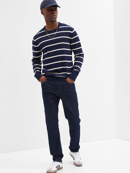 Dark Wash Blue Stretch Slim Fit Soft Wear Washwell Jeans (Q21073) | £50