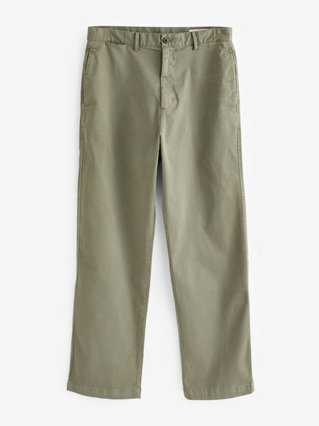 Green 90s Loose Khaki Trousers (Q21081) | £22
