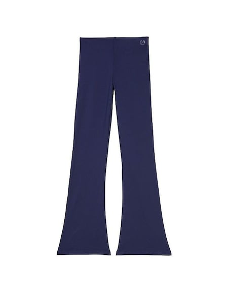 Midnight Navy Blue Fleece Flare Legging (Q22655) | £50