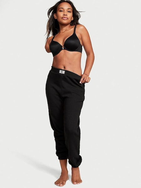 Black Fleece Gym Trouser With Diamante Patch (Q22666) | £45