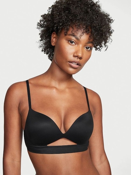 Black Smooth Non Wired Push Up Bra (Q24228) | £39