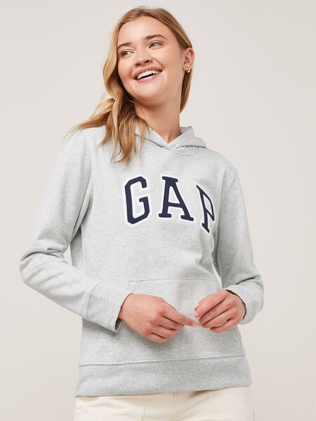 Light Grey Logo Hoodie (Q26034) | £40