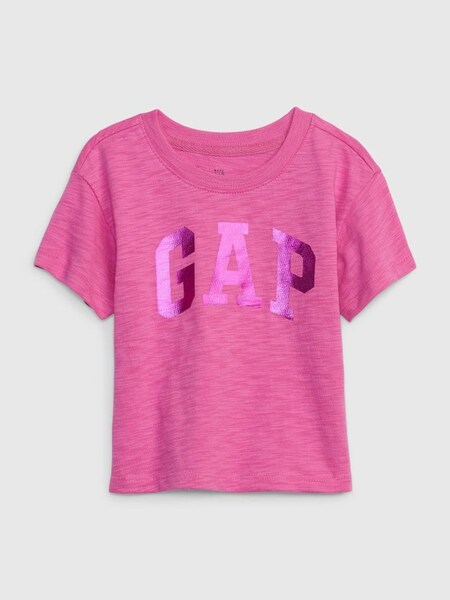 Pink Metallic  Logo T-Shirt (Q26399) | £14