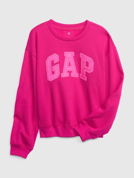 Pink Logo Graphic Crew Neck Sweatshirt (Q26556) | £25