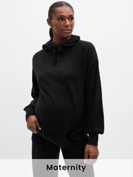 Black Maternity Cash Soft Hoodie (Q27513) | £55