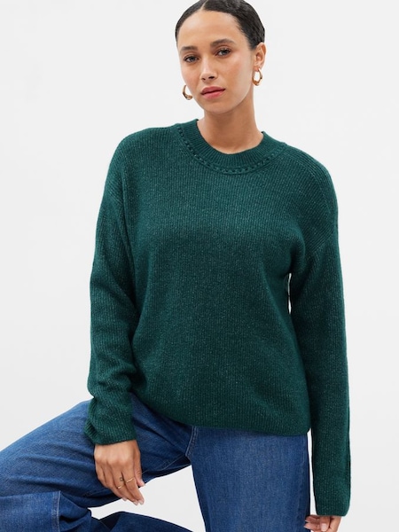 Green Forever Cosy Ribbed Crewneck Long Sleeve Jumper (Q27548) | £40