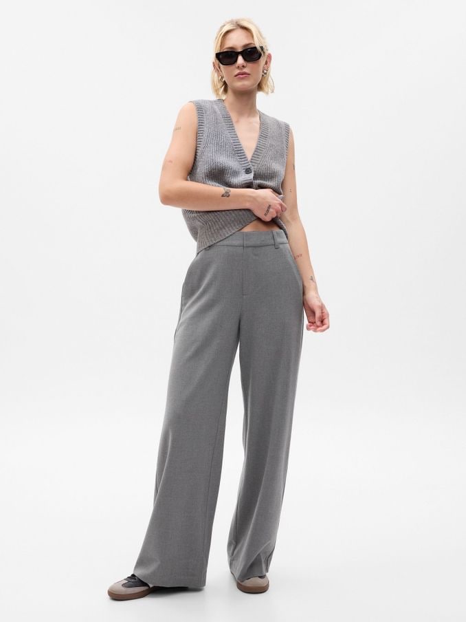 Womens grey on sale trousers uk