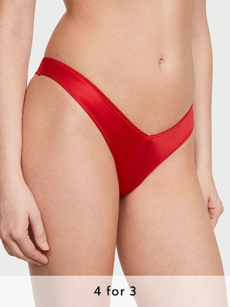 Lipstick Red Thong Knickers (Q28674) | £14