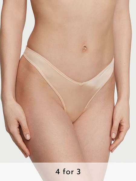 Marzipan Nude Thong Knickers (Q28687) | £14